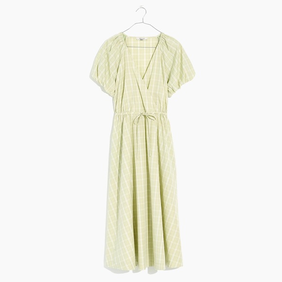Madewell Dresses & Skirts - Madewell Plaid Tie-Waist Midi Dress